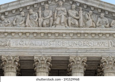 Washington DC Supreme Court Facade Equal Justice Under The Law