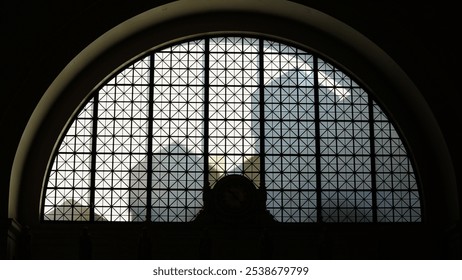 The Washington DC train station interior view with the glass of ceiling - Powered by Shutterstock