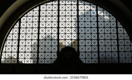 The Washington DC train station interior view with the glass of ceiling - Powered by Shutterstock