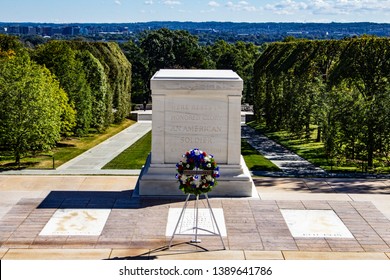 Washington, DC / United States - April 10, 2017: Tomb Of The Unknown Soldier 