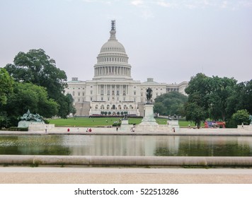 WASHINGTON D.C., UNITED STATES - AUGUST 15, 2013 -  United States Capitol Rotunda. Senate And Representatives Government Home In Washington D.C.