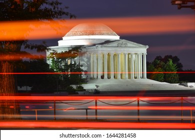 Washington DC, United States - Thomas Jefferson Memorial  at night