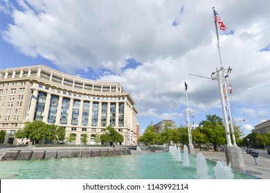 Washington D.C. United States - U.S. Navy Memorial Honors Those Who Have Served In The Navy, Marine Corps, Coast Guard, And The Merchant Marine.