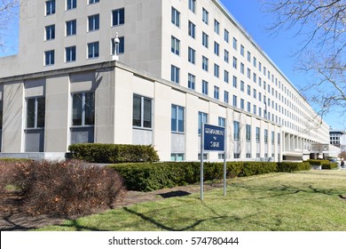 WASHINGTON DC, US - 14 MARCH 2014: United States Department Of State Headquarters In Washington, DC.