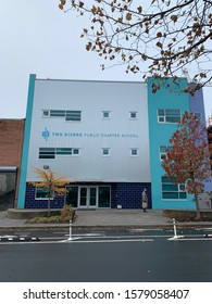 Washington, DC / US - December 02, 2019: Two Rivers Public Charter School In The Union Market Neighborhood Of DC