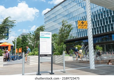 Washington, DC US - June 17, 2022: District Wharf Recreation Pier