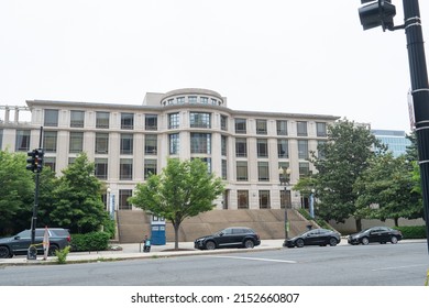 Washington, DC US - May 3, 2022: McDonough Hall Of Georgetown University Law Center On New Jersey Avenue NW