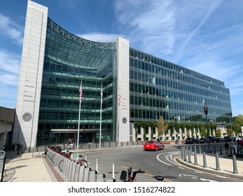 Washington, DC / US - September 27 2019: SEC Securities Exchange Commission Headquarters Building In Washington DC