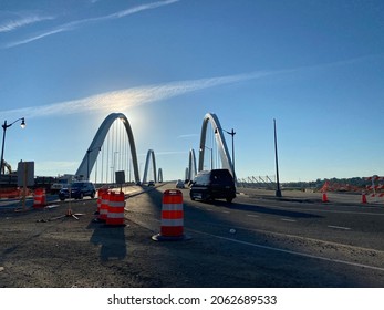 Washington DC, USA- 10-17-2017: Frederick Douglass Memorial Bridge