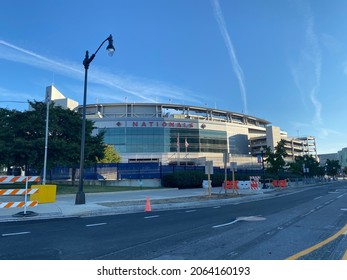 Washington DC, USA- 10-17-2021: The Nationals Stadium In South East Washington DC, USA