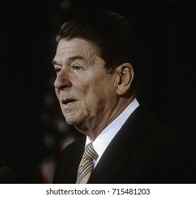 Washington DC. USA, 1984
President Ronald Reagan Portrait.
