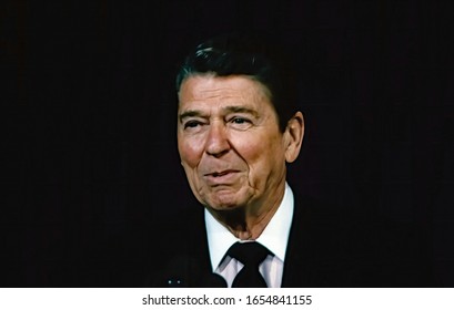 Washington, DC. USA, 1986
Portrait Of President Ronald Reagan
