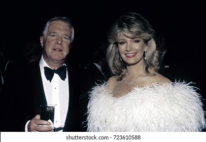 Washington DC. USA, 1990
George Peppard And Deidre Hall At The American Cancer Ball. 
