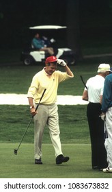 Washington, DC., USA, 1992
President George H.W. Bush Plays A Round Of Golf At Andrews Air Force Base. 

