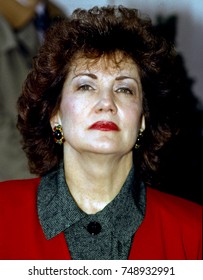 Washington DC., USA, 24th December, 1988
President Elect George H.W. Bush Announces Elizabeth Dole As His Nominee As Secretary Of Labor. Standing On The Front Porch Of The VIce President's Residence 