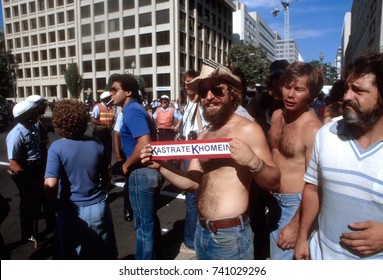 Washington, DC. USA, 6th April, 1980
D.C. And US Park Police Clash With Supporters Of The Ayatollah Khomeini And The Iranian Islamic Revolution.
