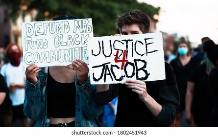 Washington D.C. / U.S.A. - Aug 24th 2020: Black Lives Matter Protest: Justice For Jacob Blake