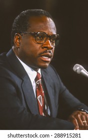 WASHINGTON, DC, USA - Clarence Thomas, Supreme Court Nominee, Testifies Before U. S. Senate Judiciary Committee. September 12, 1991