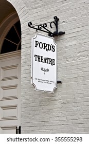 WASHINGTON DC, USA - DECEMBER 27, 2015: The Fords Theatre In Washington DC. The Fords Theatre Is The Site Of Lincoln's Assassination, This Historic Theater Offers Nightly Performances & Tours.