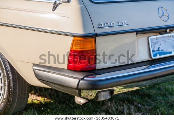 Washington,\
DC USA December 7 2019, The Mercedes-Benz W123 sold like mad during\
its production run from the middle 1970s through the middle 1980s,\
and the cars powered by the legendary\
OM617.