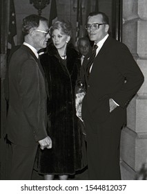 Washington DC, USA, February 18, 1984
Jack Kelly (Grace Kelly’s Brother) On The Right With His Wife Sandra Kelly Center Leaving The Princess Grace Foundation Gala Hosted By President Reagan
