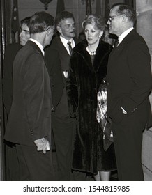 Washington DC, USA, February 18, 1984
Jack Kelly (Grace Kelly’s Brother) On The Right With His Wife Sandra Kelly Center Leaving The Princess Grace Foundation Gala Hosted By President Reagan
