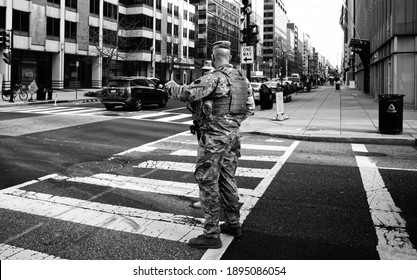 Washington, DC, USA | Jan 6, 2021 | U.S. National Guard Arrives To Thwart Trump's Violent Mob After His Coup On The Capitol