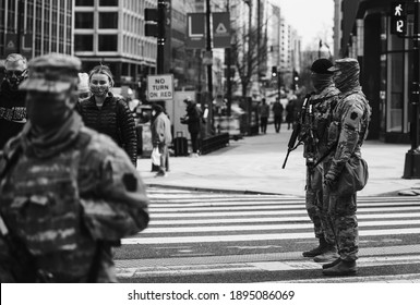 Washington, DC, USA | Jan 6, 2021 | U.S. National Guard Arrives To Thwart Trump's Violent Mob After His Coup On The Capitol