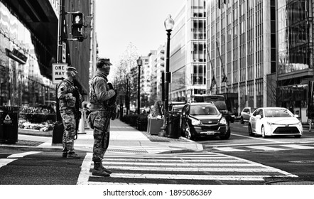 Washington, DC, USA | Jan 6, 2021 | U.S. National Guard Arrives To Thwart Trump's Violent Mob After His Coup On The Capitol