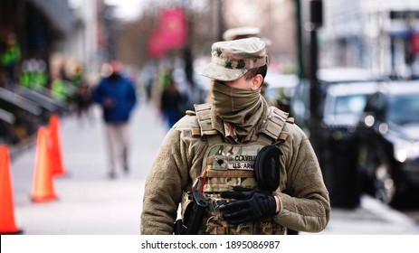 Washington, DC, USA | Jan 6, 2021 | U.S. National Guard Arrives To Thwart Trump's Violent Mob After His Coup On The Capitol