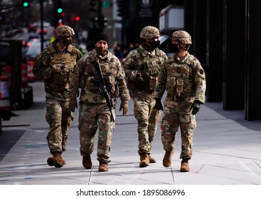 Washington, DC, USA | Jan 6, 2021 | U.S. National Guard Arrives To Thwart Trump's Violent Mob After His Coup On The Capitol