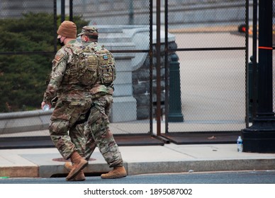 Washington, DC, USA | Jan 6, 2021 | U.S. National Guard Arrives To Thwart Trump's Violent Mob After His Coup On The Capitol