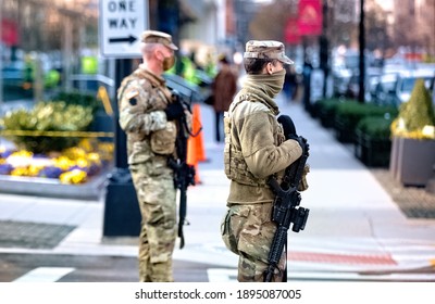 Washington, DC, USA | Jan 6, 2021 | U.S. National Guard Arrives To Thwart Trump's Violent Mob After His Coup On The Capitol