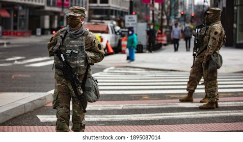 Washington, DC, USA | Jan 6, 2021 | U.S. National Guard Arrives To Thwart Trump's Violent Mob After His Coup On The Capitol