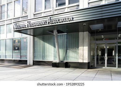 Washington, DC, USA- January 12, 2020: Entrance To National Restaurant Association (NRA) Headquarters In Washington, DC, USA; NRA Is A Restaurant Industry Business Association