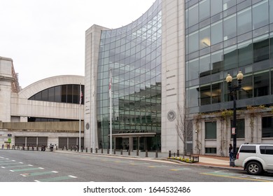 Washington, DC, USA- January 13, 2020: SEC Building In Washington DC. The U.S. Securities And Exchange Commission is An independent Agency Of The United States Federal Government.