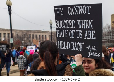 Washington, DC / USA - January 21, 2017: Womens March