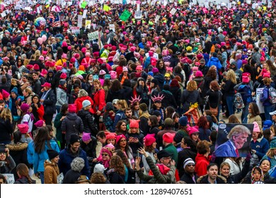 Washington, DC / USA - January 21, 2017: Womens March