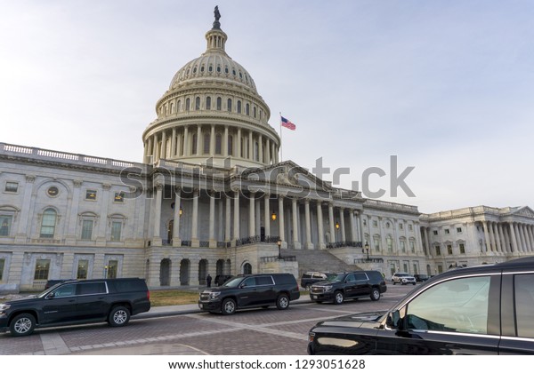 Washington,\
DC / USA - January 23, 2019: Senior members of Congress met today\
and Speaker Pelosi disinvited President Trump from delivering the\
State of the Union address from the\
Capitol.