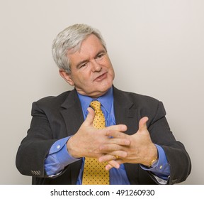 WASHINGTON, DC, USA - JANUARY 27, 2005: Newt Gingrich, Former Speaker Of The U. S. House Of Representatives.