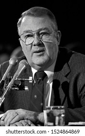 
Washington DC. USA, January 29, 1985. Attorney General Designate Edwin Meese During His Second Day Of Testimony In Front Of The Senate Judiciary Committee During His Confirmation Hearing.
