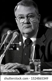 Washington DC. USA, January 29, 1985
Attorney General Designate Edwin Meese During His Second Day Of Testinomy In Front Of The Senate Judiciary Committee During His Confirmation Hearing.
