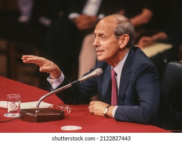 WASHINGTON, DC, USA, JULY 12, 1994: U. S. Supreme Court Judge Stephen Breyer During Senate Juducuary Committee Confirmation Hearing.