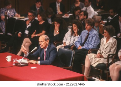 WASHINGTON, DC, USA, JULY 12, 1994: U. S. Supreme Court Judge Stephen Breyer During Senate Juducuary Committee Confirmation Hearing.