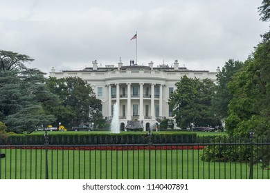 Washington, DC / USA - July 23, 2018: The White House Is Showcasing American-made Products Today, Including This NASA Orion Spacecraft. 