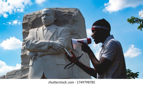 Washington D.C. / U.S.A. - Jun 4, 2020: George Floyd Protests, Black Lives Matter DC. 