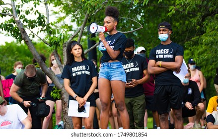 Washington D.C. / U.S.A. - Jun 4th 2020: Black Lives Matter Protests, Washington D.C., By The MLK Memorial