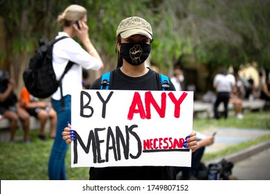 Washington D.C. / U.S.A. - Jun 4th 2020: Black Lives Matter Protests, Washington D.C., By The MLK Memorial