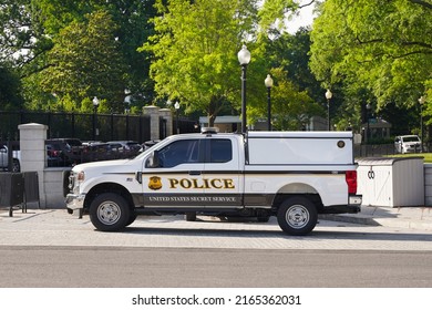 WASHINGTON, D.C., USA - JUNE 03, 2022: United States Secret Service. Police Vehicle Of The Uniformed Division In Washington, D.C., USA.