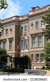 WASHINGTON DC, USA - JUNE 13, 2013: Sulgrave Club Private Women's Club Located At Massachusetts Avenue In Washington DC.